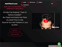 Tablet Screenshot of hairfiberz.com